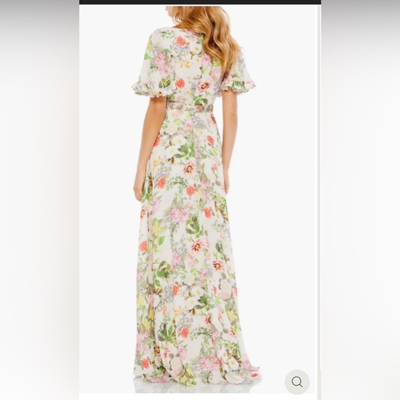 Mac Duggal Pastel Floral Maxi Dress size 16 - Picture 2 of 12